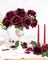 10pcs Silk Roses Artificial Flowers Fake Burgundy Rose Bouquet for Arrangement Wedding Party Home Decoration
